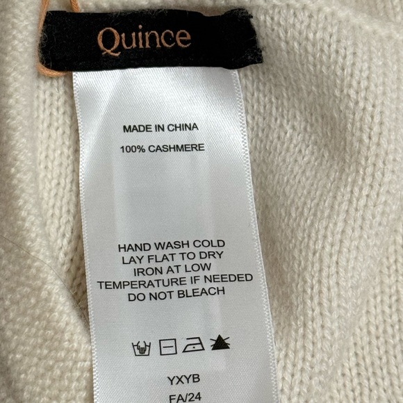 NWT Quince Mongolian Cashmere Beret Ivory One Size Hat - Picture 4 of 5